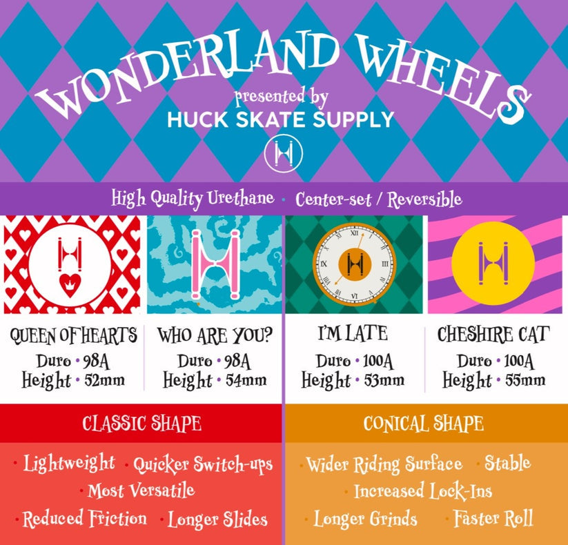 Huck 52mm x 98A Wheels