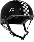 Casque Black Matte w/ White Checker