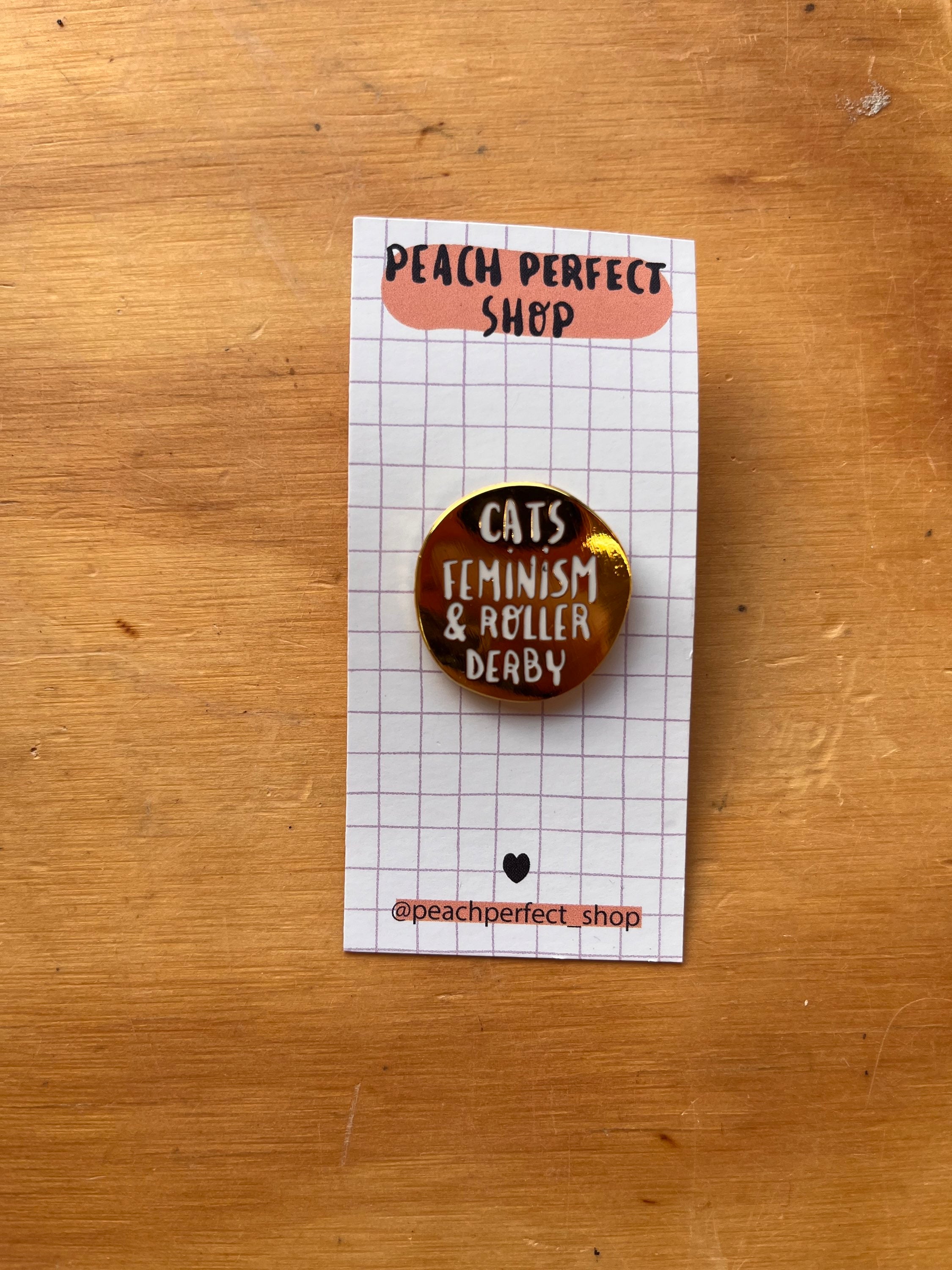 Pins Cats, Feminism & Roller Derby