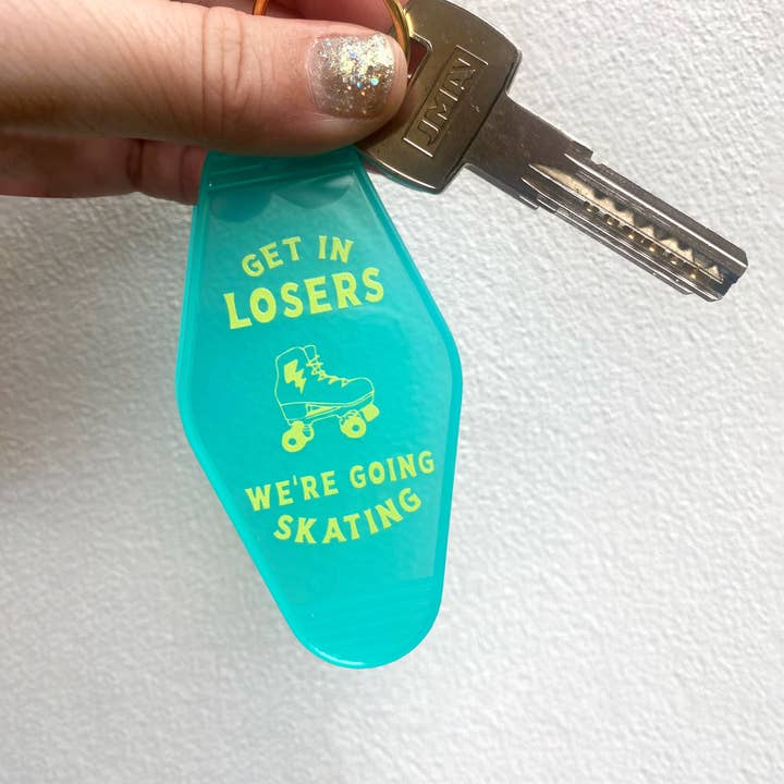Porte Clés transparent "Let's go skating" by Create&Skate