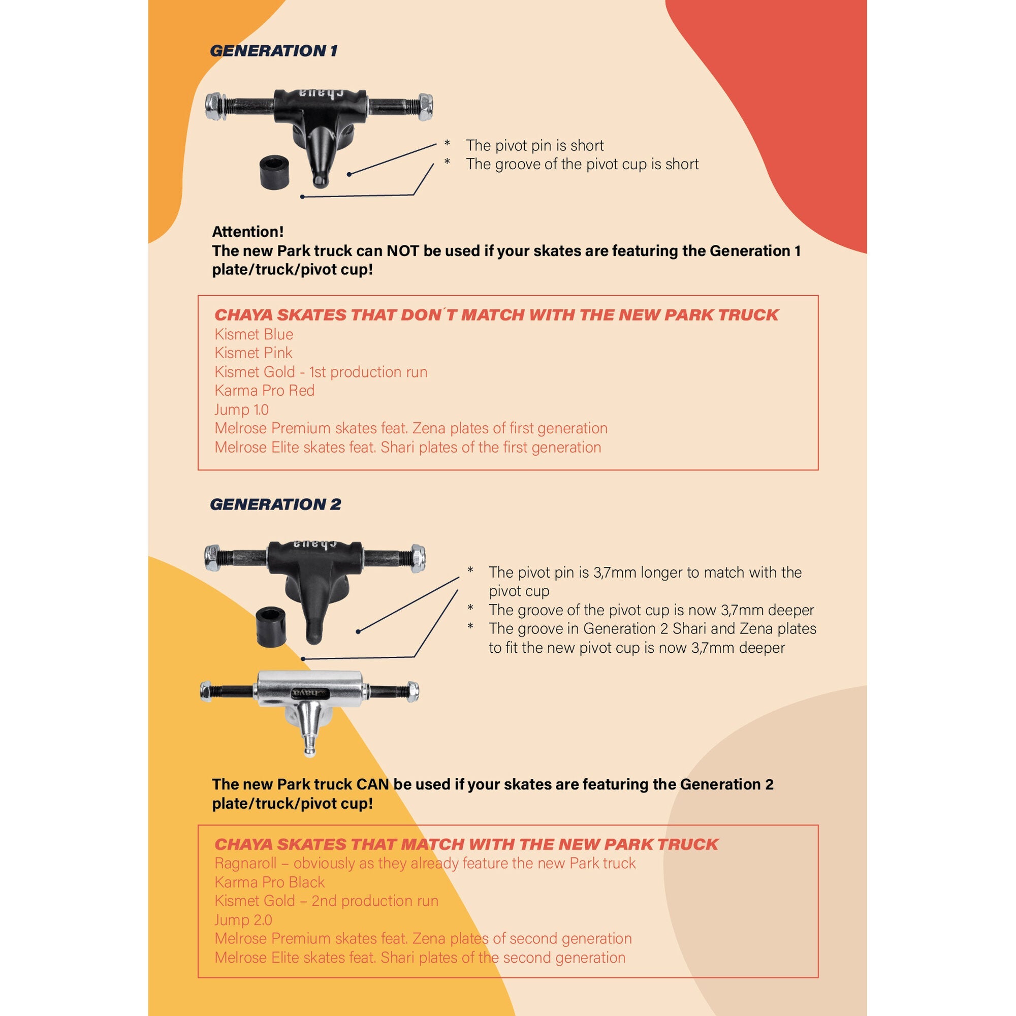 Trucks larges - Chaya