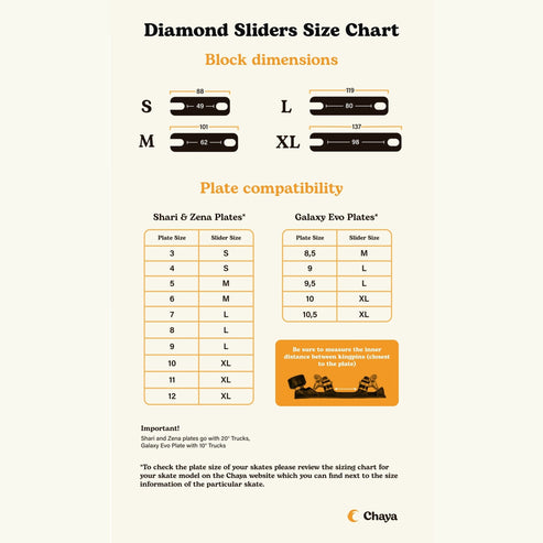 Slide Block - Chaya Diamond Slider Black