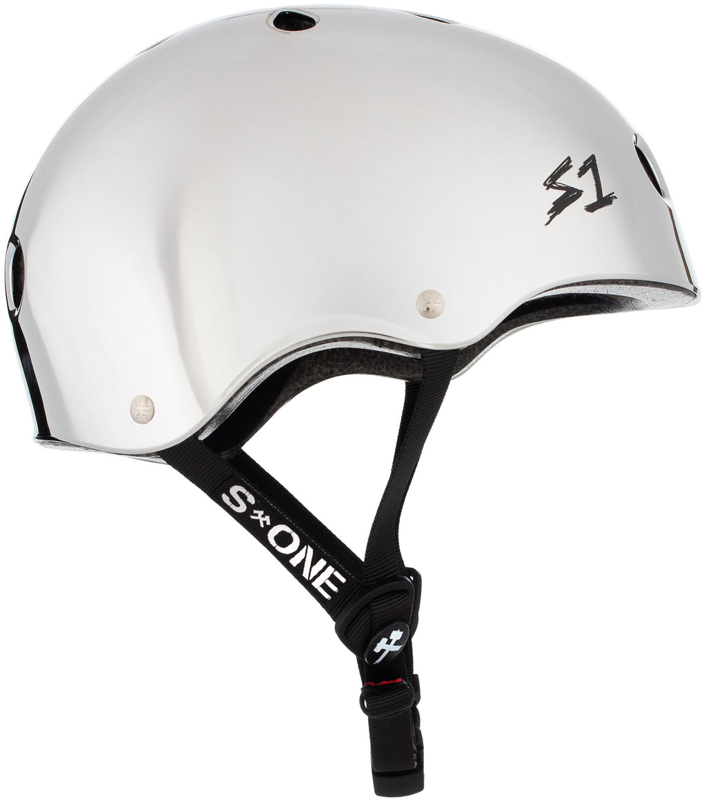 Casque S One Silver Mirror Gloss