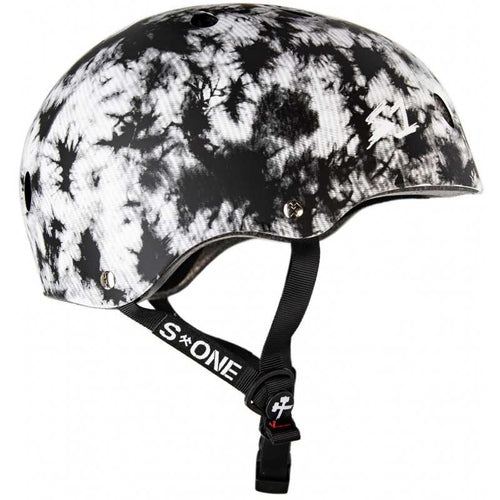 S1 Black and White Tie Dye Helmet