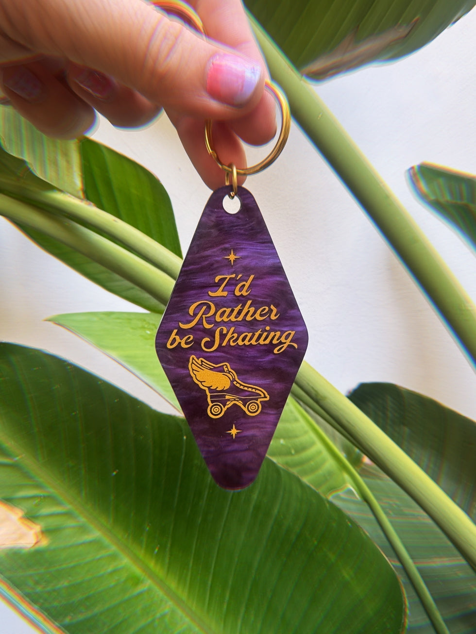 Porte Clés "I'd rather be skating" by Create&Skate