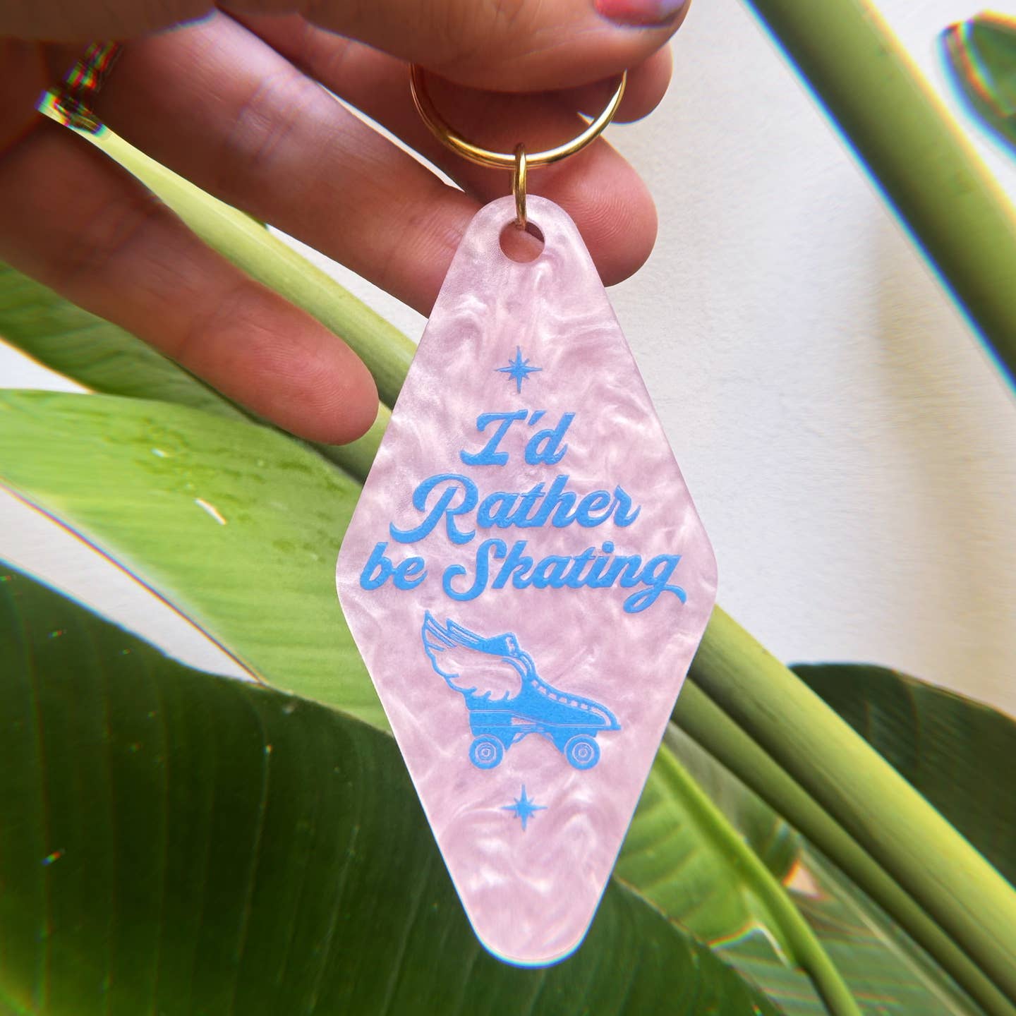 Porte Clés "I'd rather be skating" by Create&Skate