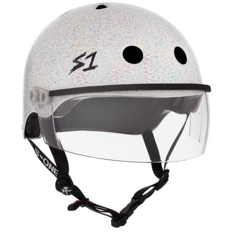 Casque S1 Lifer Visiere White Gloss Glitter