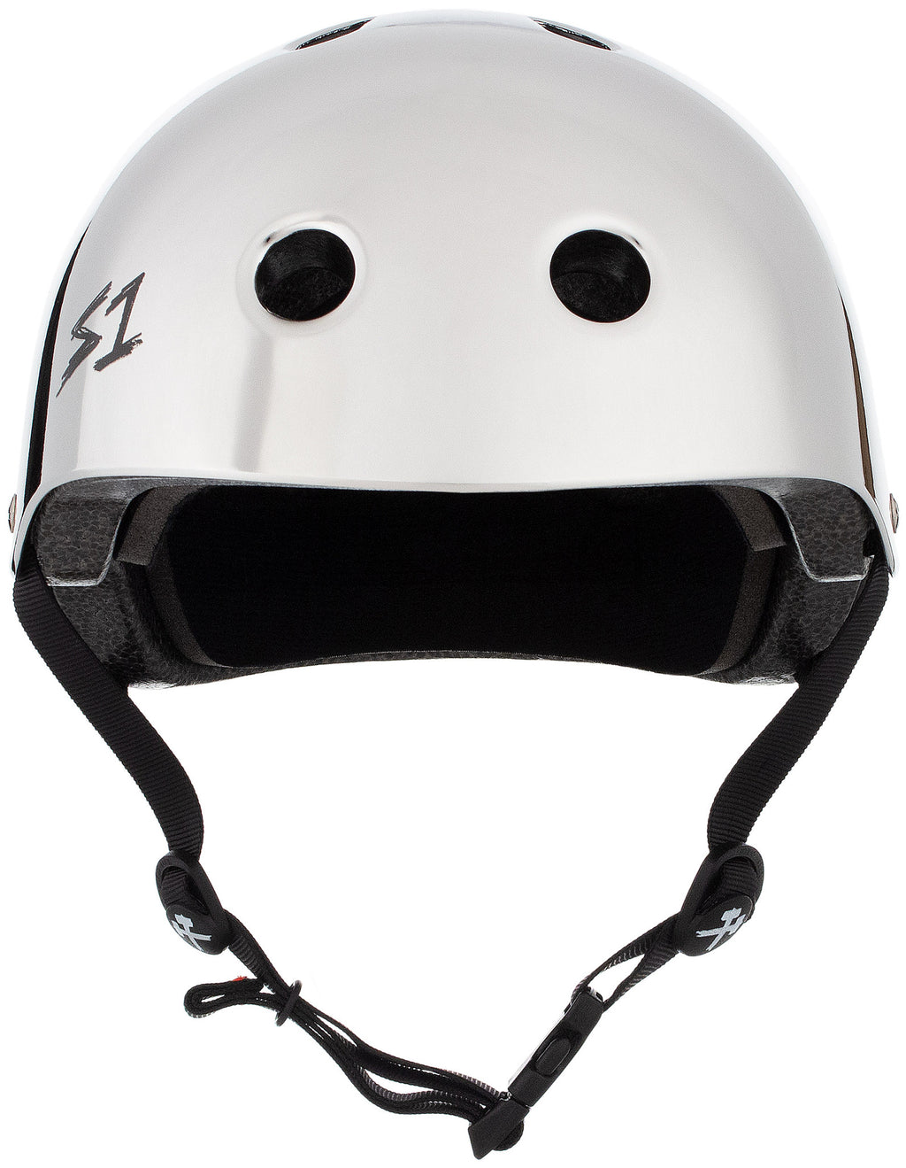 Casque S One Silver Mirror Gloss