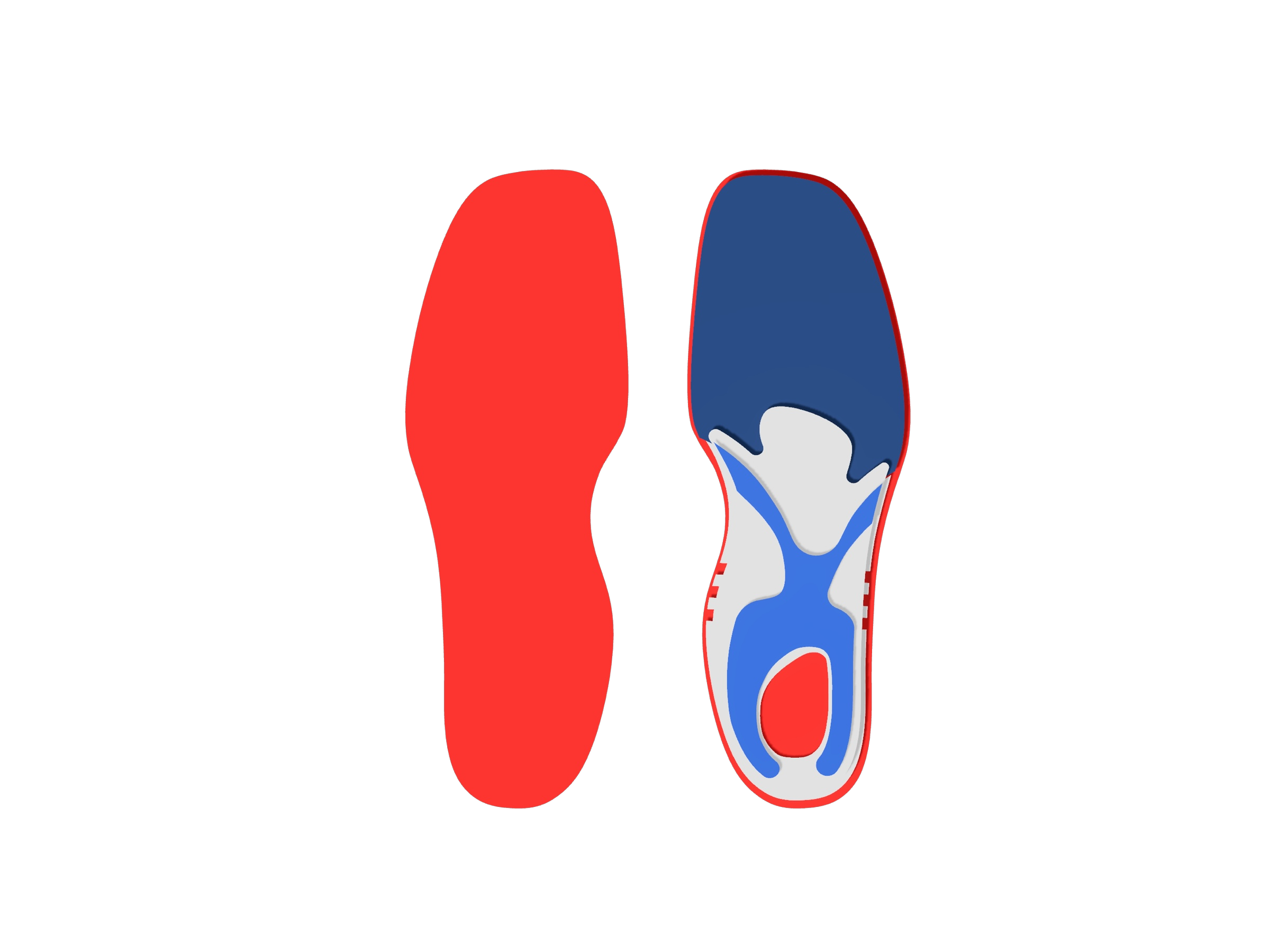 WARUJU shock-absorbing technical insoles - Dance and Derby model