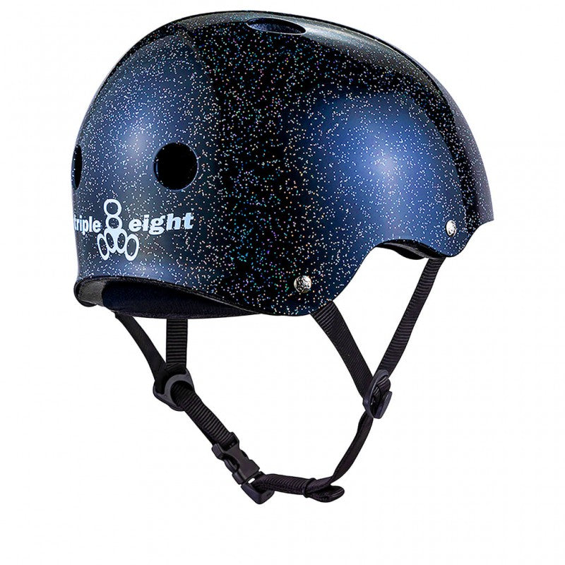 Casque Triple Eight Black Glitter - DEEP Cover