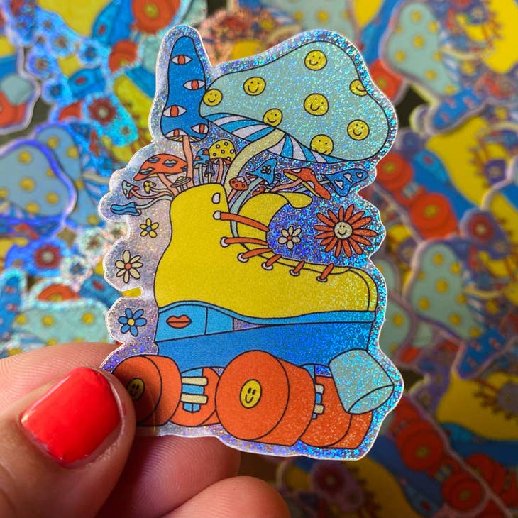 Stickers "Mushroom roller skate" by Create and skate