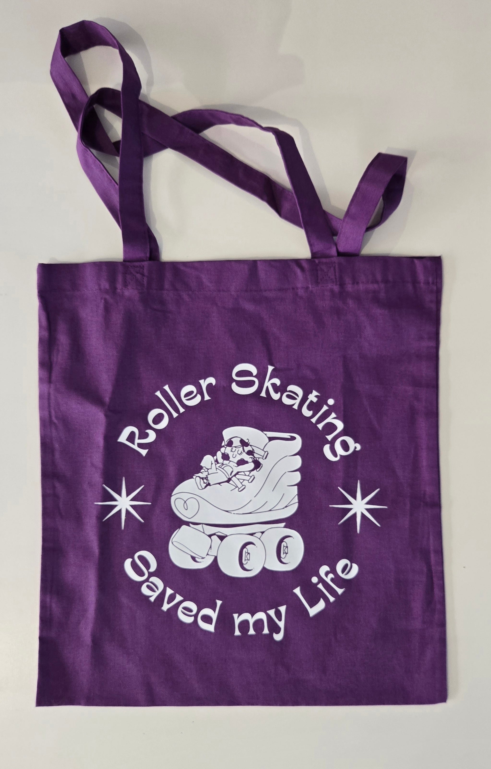 Tote bag "Roller Skating Saved My Life"