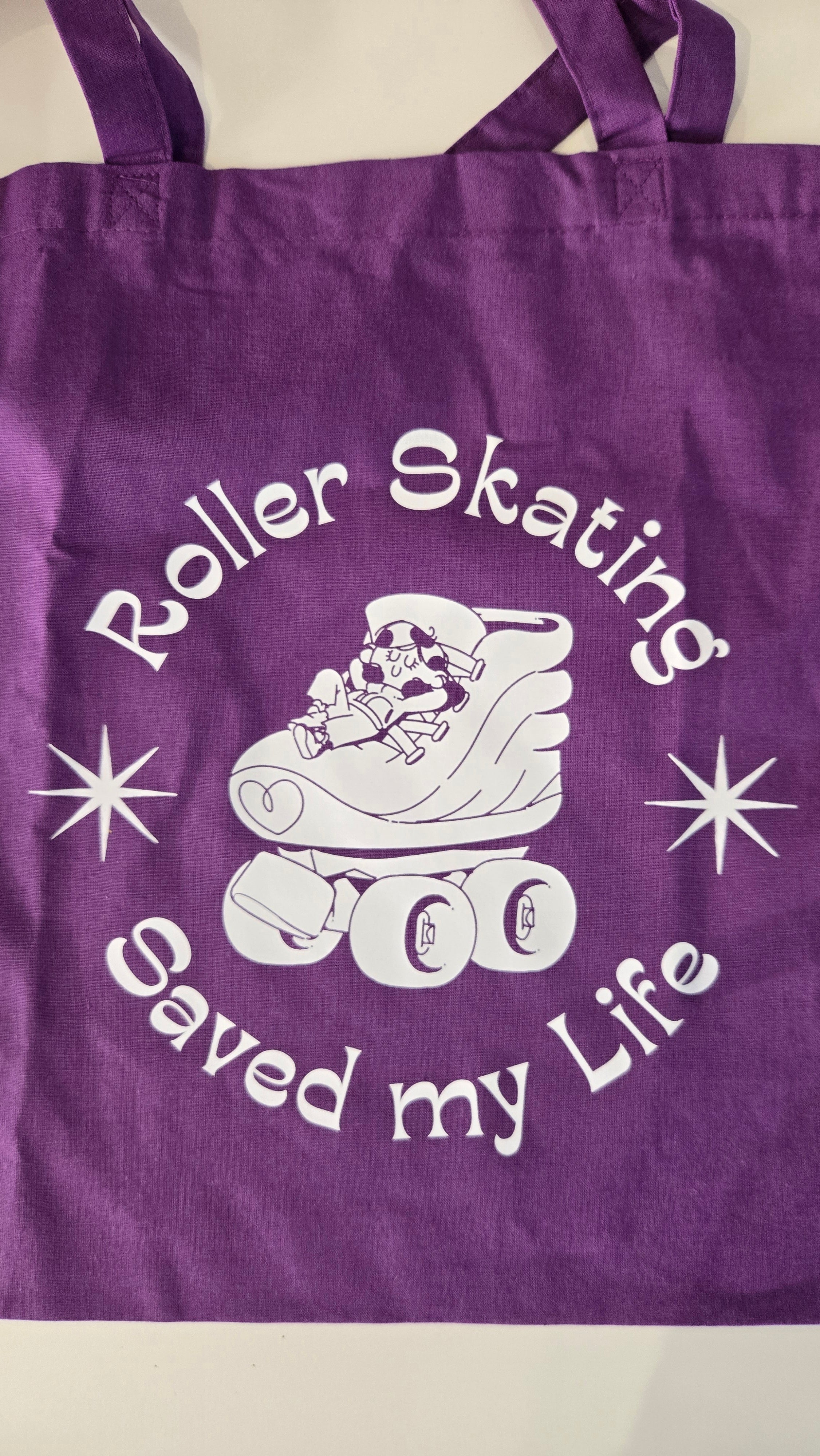 Tote bag "Roller Skating Saved My Life"