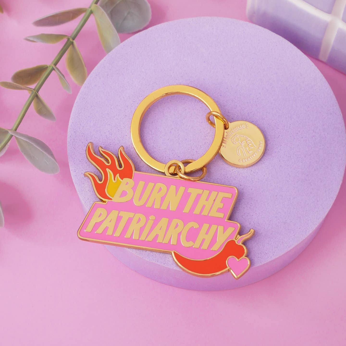 Porte-clé Burn the Patriarchy Limistic x Malicieuse