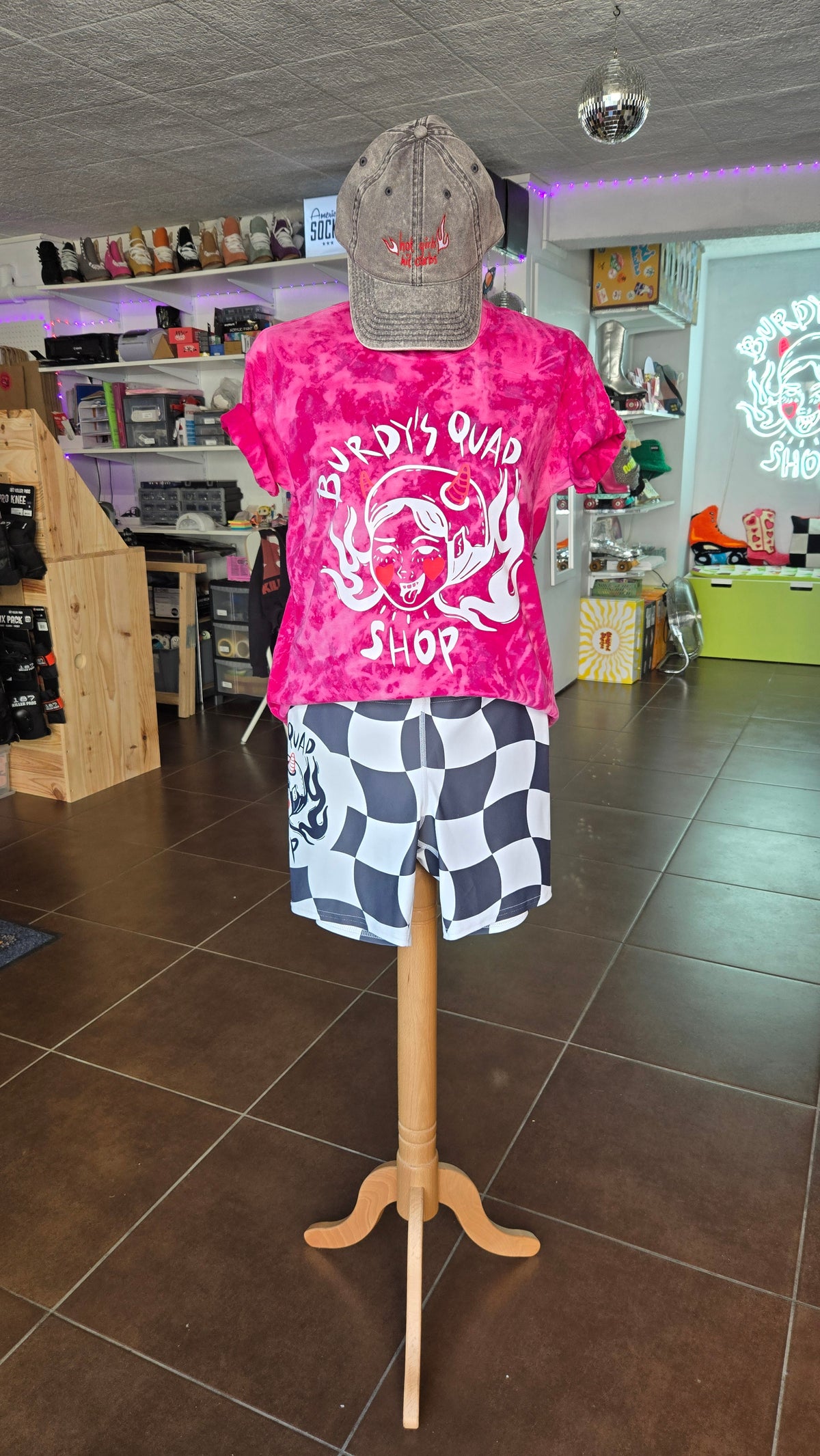 Tee-shirt Tie&dye Rose Burdy