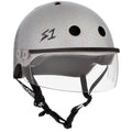 S1 Lifer Visor Helmet White Gloss Glitter